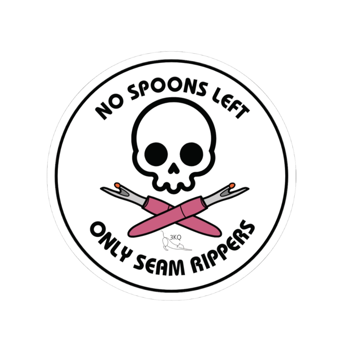 Only Seam Rippers Sticker - White Circle