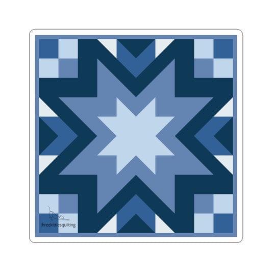 Cleo Pattern Sticker (Blue)