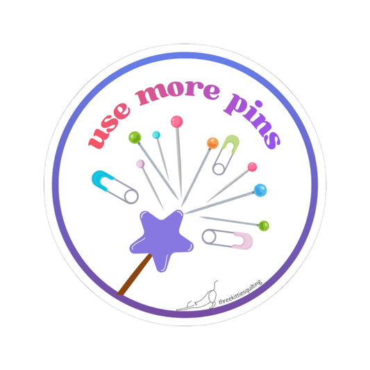 Use More Pins sticker