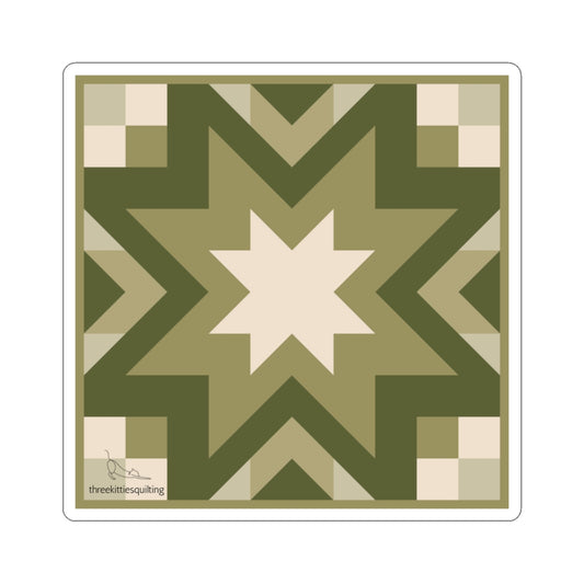 Cleo Pattern Sticker (Green)