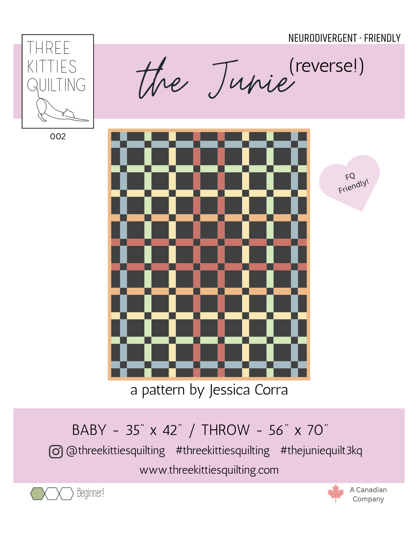 The Junie PDF Quilt Pattern