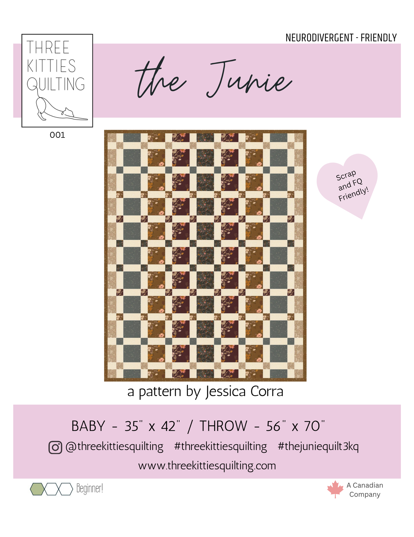 The Junie PDF Quilt Pattern