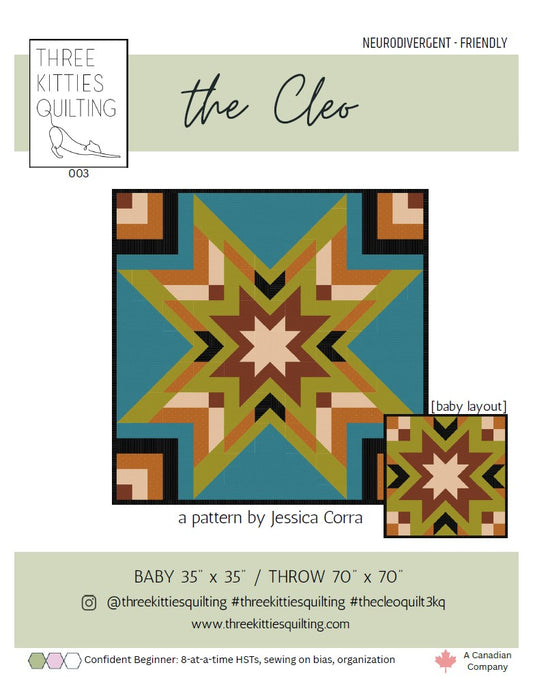 The Cleo Quilt Pattern (PDF Download)